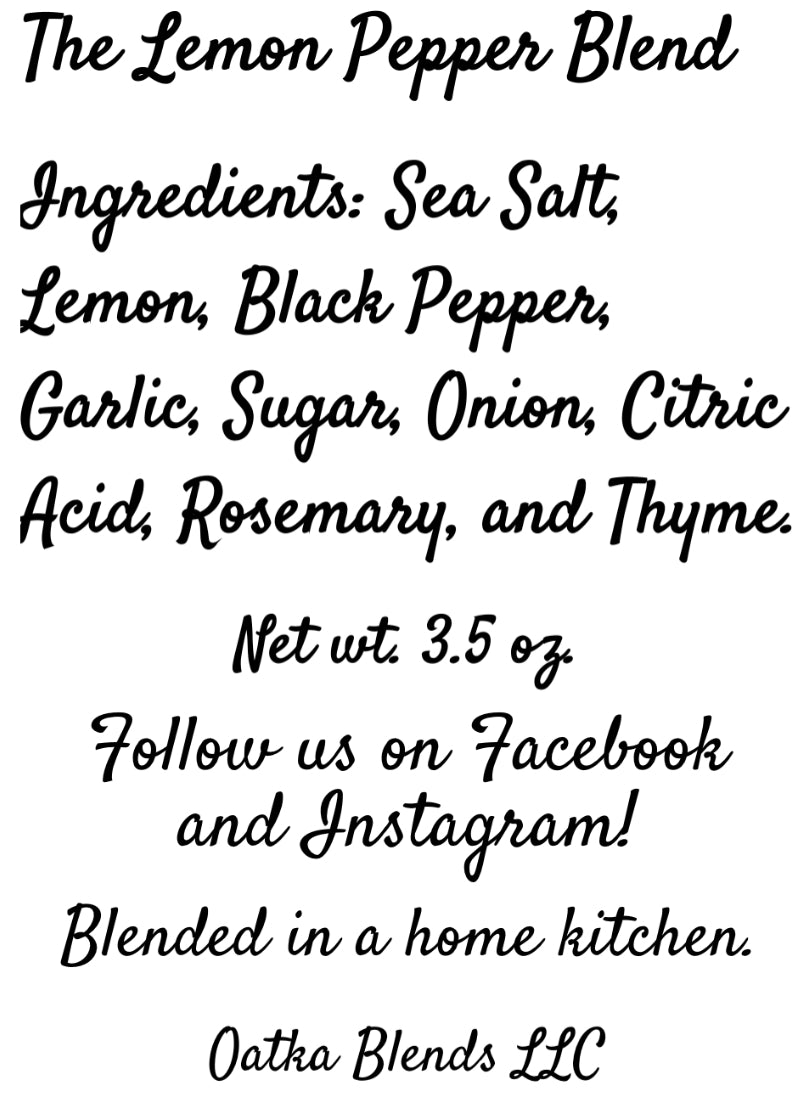 The Lemon Pepper Blend 3.5oz
